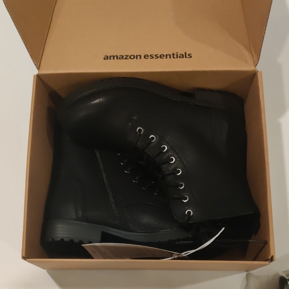 Amazon Essentials Black Combat Boots - Picture 9 of 9